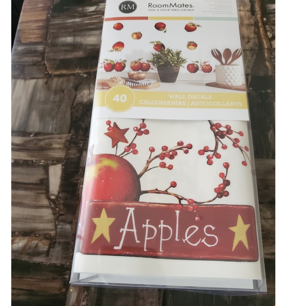 Country Apples wall decal set